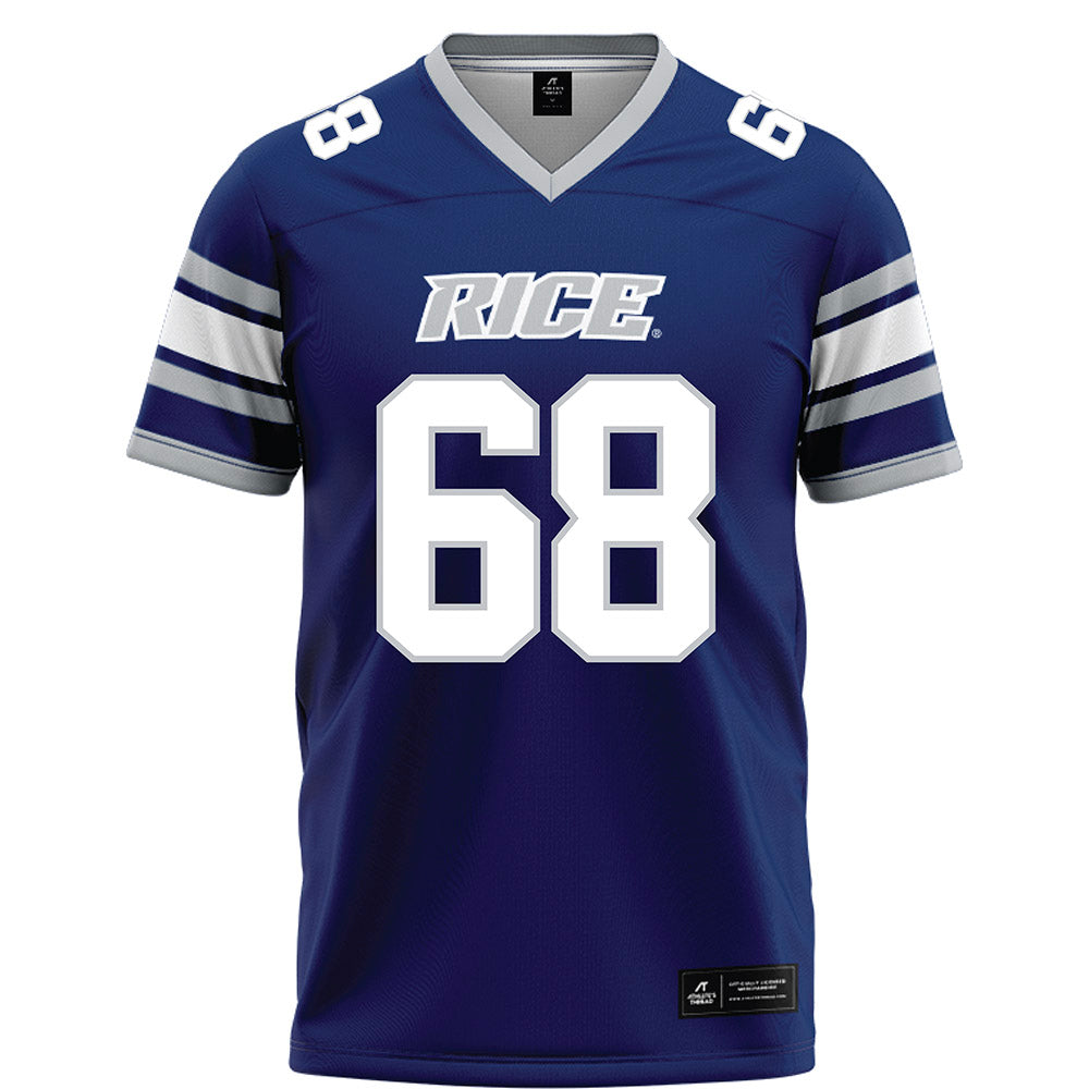 Rice - NCAA Football : Scott Becker - Blue Football Jersey-0