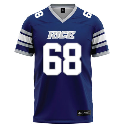 Rice - NCAA Football : Scott Becker - Blue Football Jersey-0