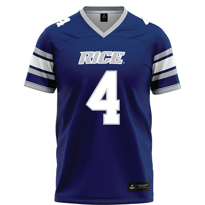 Rice - NCAA Football : Gael Ochoa - Blue Football Jersey-0