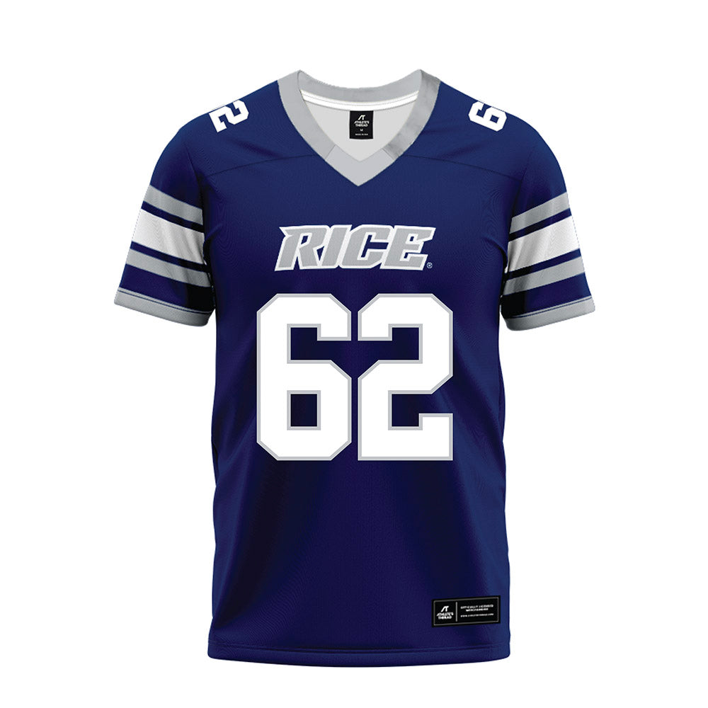 Rice - NCAA Football : Cullen Witt - Blue Premium Football Jersey-0