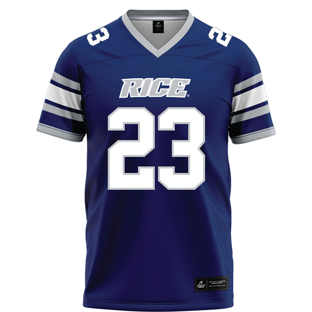 Rice - NCAA Football : Michael Amey III - Blue Football Jersey-0