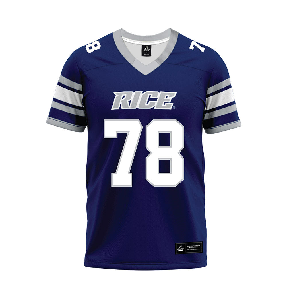Rice - NCAA Football : Erben Birkhoff - Blue Premium Football Jersey-0