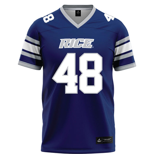 Rice - NCAA Football : Phoenix Derichsweiler - Blue Football Jersey-0