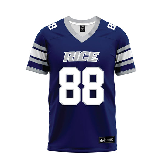 Rice - NCAA Football : Keenan Arcega-Whiteside - Blue Premium Football Jersey-0