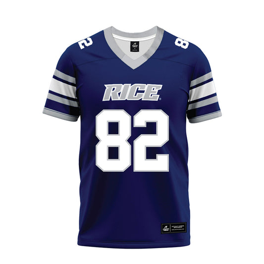Rice - NCAA Football : Colton Cole - Blue Premium Football Jersey-0