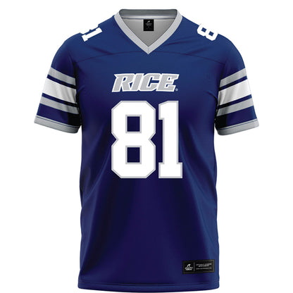 Rice - NCAA Football : Braylen Walker - Blue Football Jersey-0