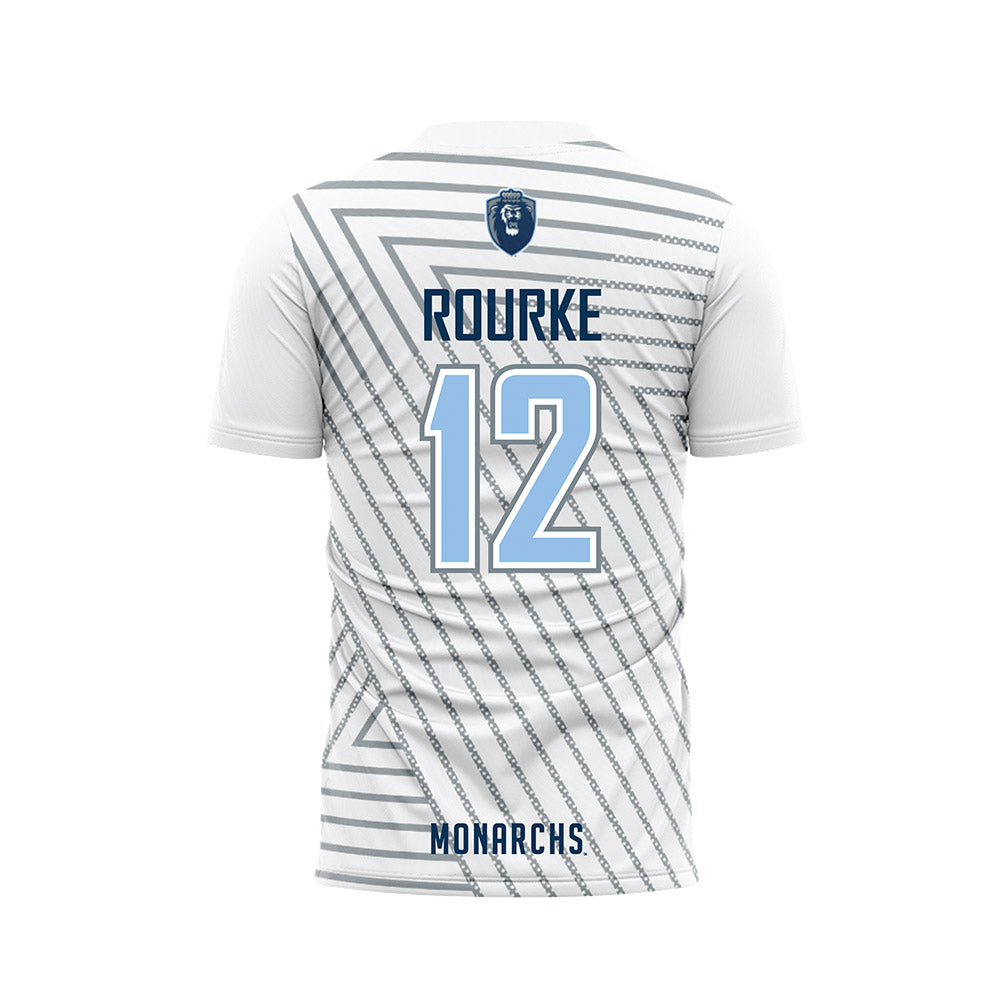 Old Dominion - NCAA Men's Soccer : Lewis Rourke - White Soccer Jersey-1