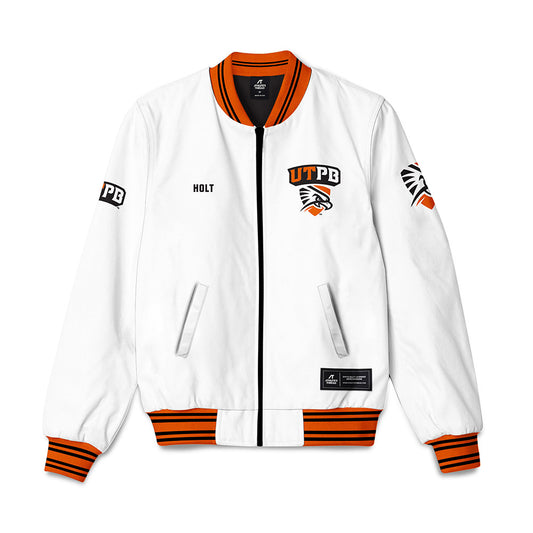 UTPB - NCAA Women's Basketball : Jasmin Holt - Bomber Jacket-0