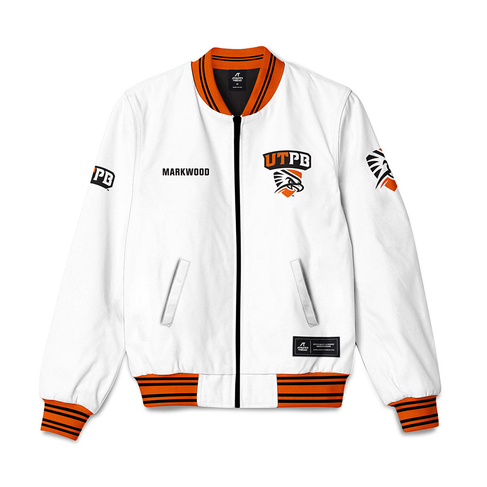 UTPB - NCAA Baseball : Jackson Markwood - Bomber Jacket-0