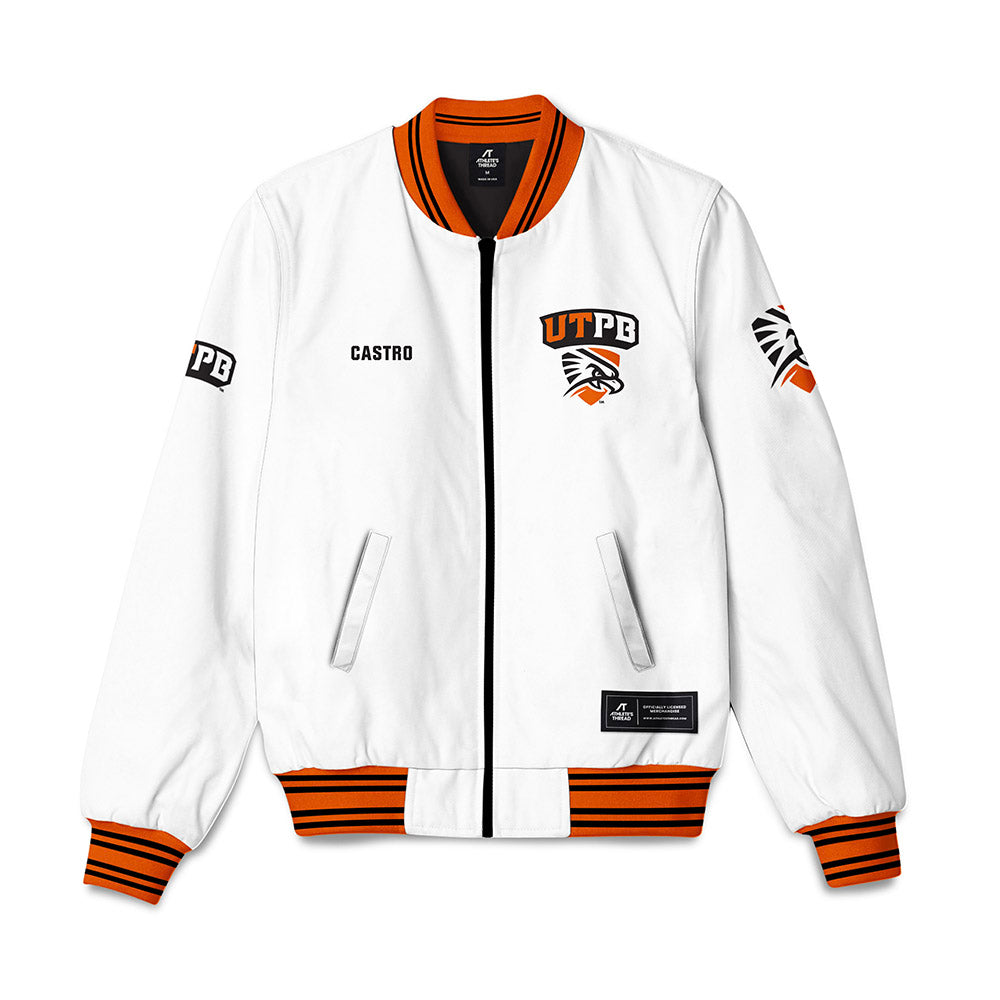 UTPB - NCAA Baseball : Marcos Castro - Bomber Jacket-0
