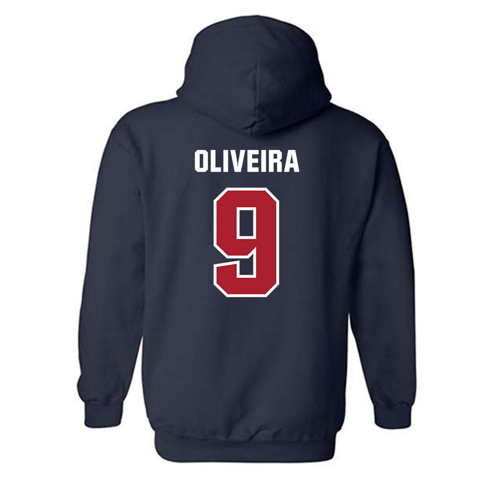 Dallas Baptist - NCAA Men's Soccer : Erik Oliveira - Classic Shersey Hooded Sweatshirt-1