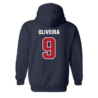 Dallas Baptist - NCAA Men's Soccer : Erik Oliveira - Classic Shersey Hooded Sweatshirt-1