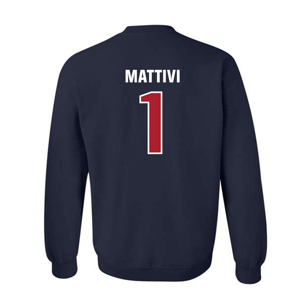 Dallas Baptist - NCAA Men's Soccer : Sean Mattivi - Classic Shersey Crewneck Sweatshirt-1