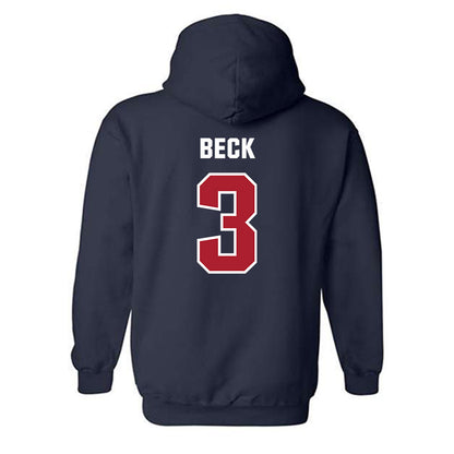 Dallas Baptist - NCAA Men's Soccer : Bryan Beck - Classic Shersey Hooded Sweatshirt-1