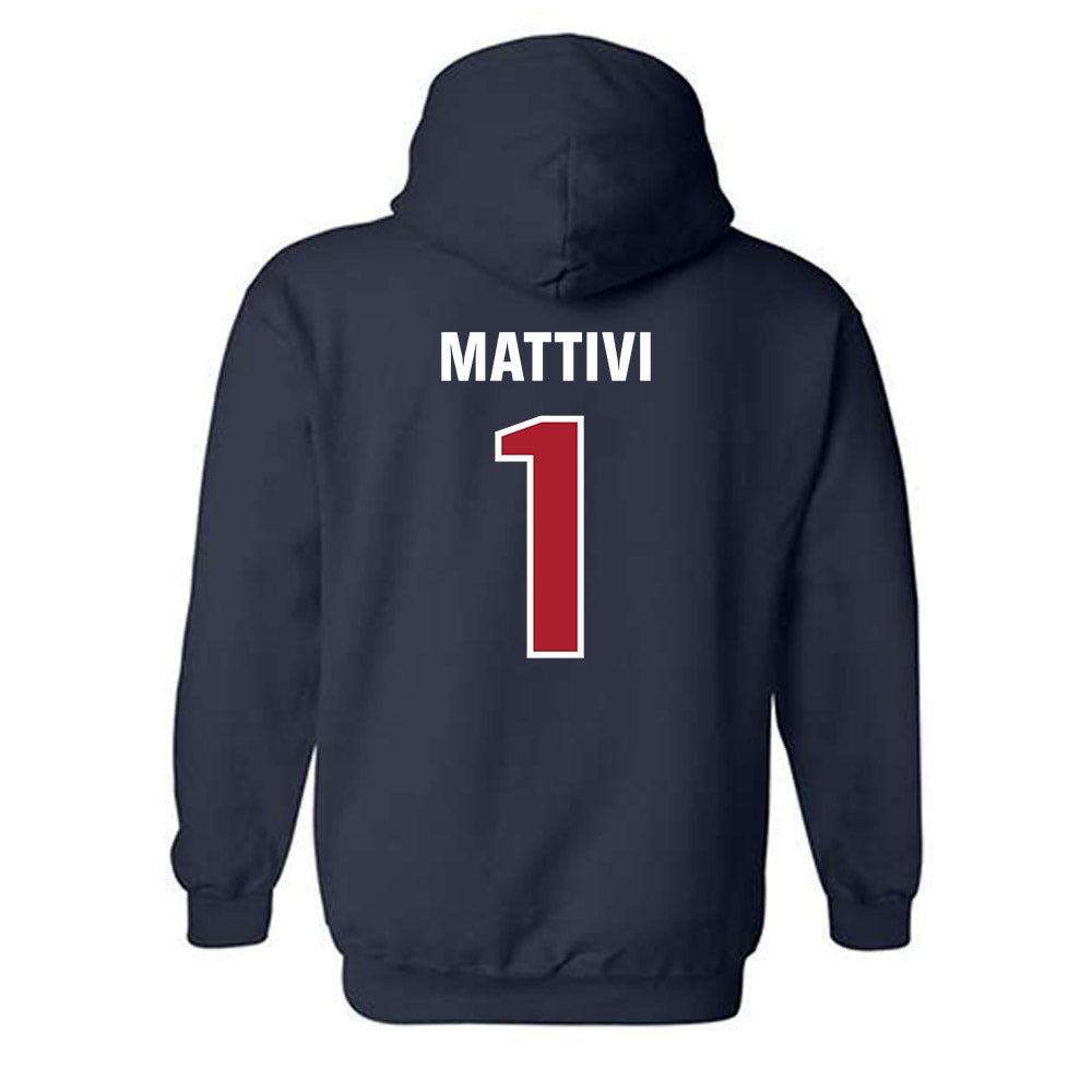 Dallas Baptist - NCAA Men's Soccer : Sean Mattivi - Classic Shersey Hooded Sweatshirt-1
