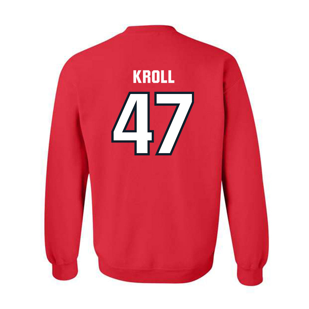 Dallas Baptist - NCAA Baseball : Athan Kroll - Crewneck Sweatshirt-1
