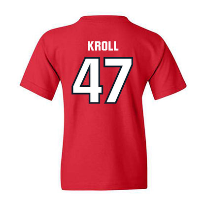 Dallas Baptist - NCAA Baseball : Athan Kroll - Youth T-Shirt-1