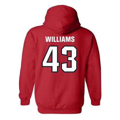 Dallas Baptist - NCAA Baseball : Miles Williams - Classic Shersey Hooded Sweatshirt-1