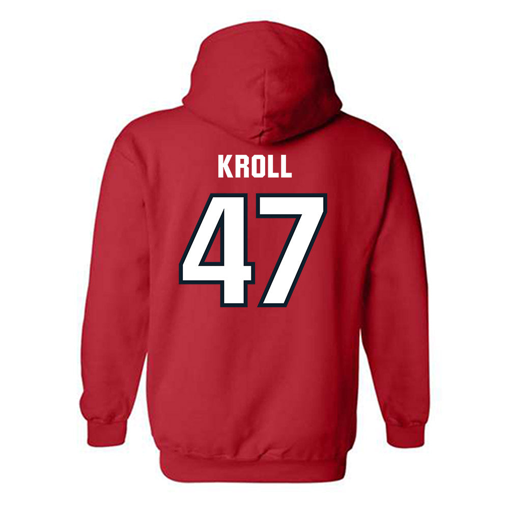 Dallas Baptist - NCAA Baseball : Athan Kroll - Hooded Sweatshirt-1