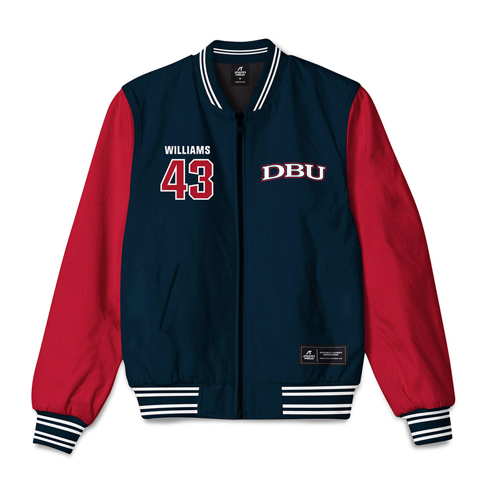Dallas Baptist - NCAA Baseball : Miles Williams - Bomber Jacket-0