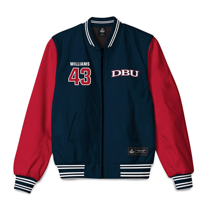 Dallas Baptist - NCAA Baseball : Miles Williams - Bomber Jacket-0