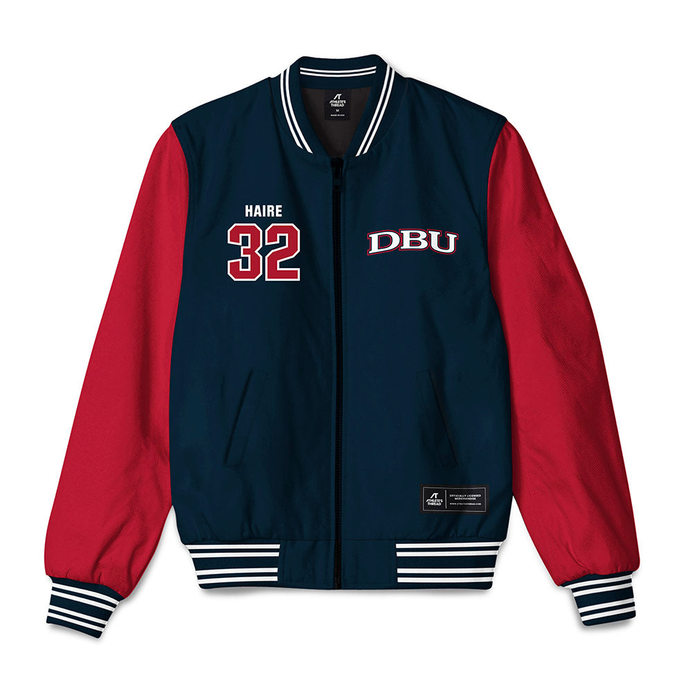 Dallas Baptist - NCAA Men's Basketball : Justin Haire - Bomber Jacket-0