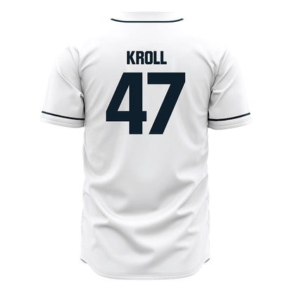 Dallas Baptist - NCAA Baseball : Athan Kroll - White Jersey-1