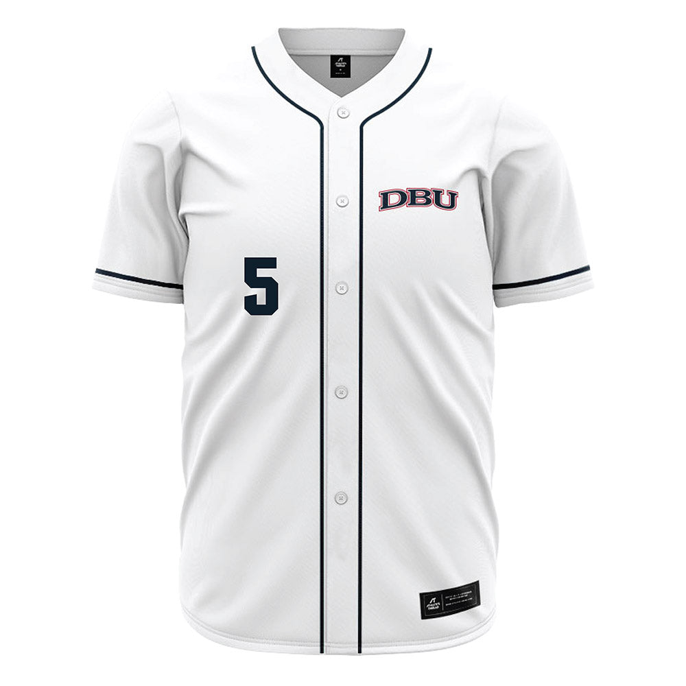 Dallas Baptist - NCAA Baseball : Jayden Blalack - White Jersey-0