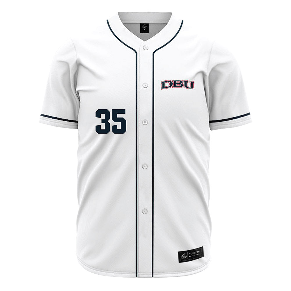 Dallas Baptist - NCAA Baseball : Tate Hess - White Jersey-0
