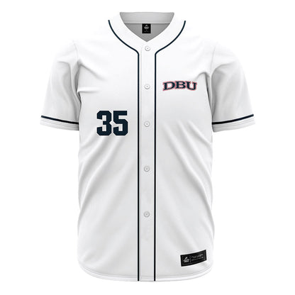 Dallas Baptist - NCAA Baseball : Tate Hess - White Jersey-0