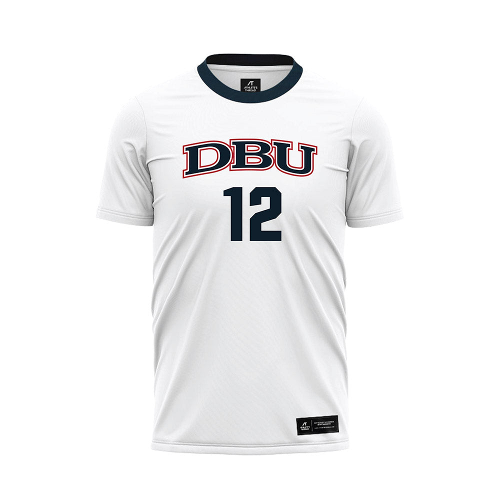 Dallas Baptist - NCAA Women's Soccer : Hannah Montoya - White Soccer Jersey-0