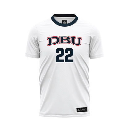 Dallas Baptist - NCAA Women's Soccer : Emma Croley - White Soccer Jersey-0