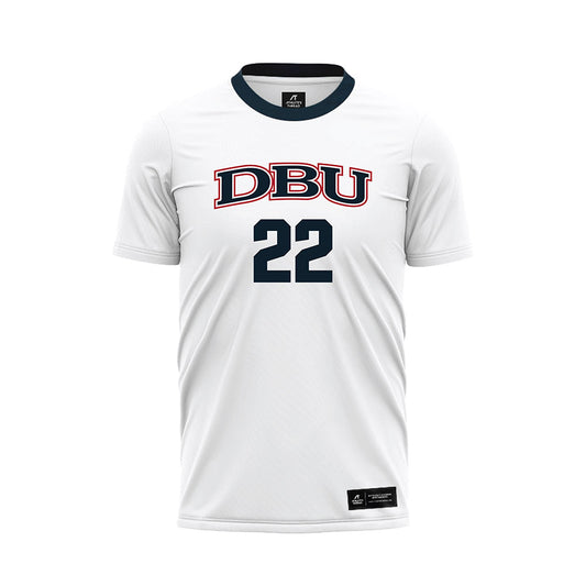 Dallas Baptist - NCAA Women's Soccer : Emma Croley - White Soccer Jersey-0