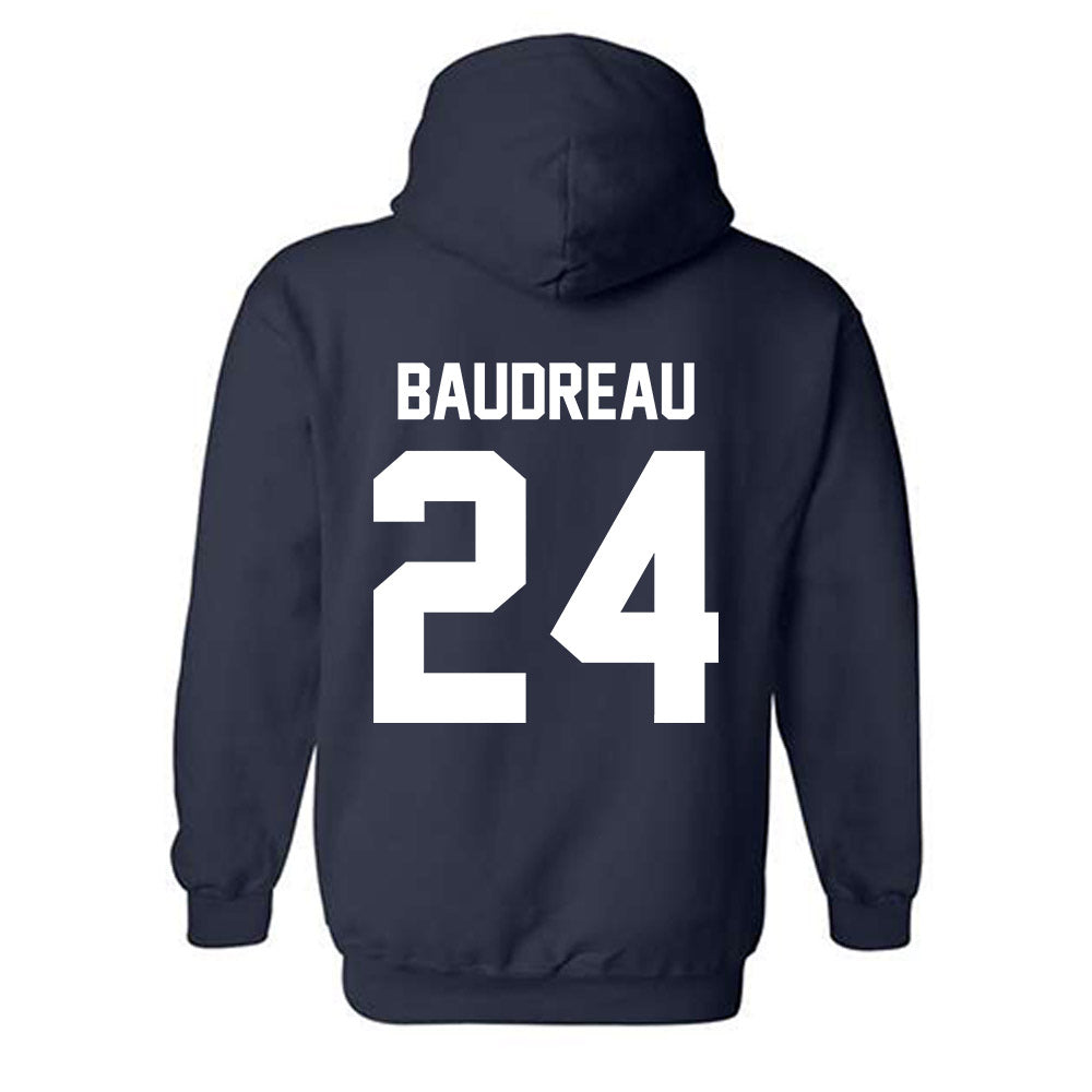 Nevada - NCAA Men's Basketball : Christopher Baudreau - Classic Shersey Hooded Sweatshirt-1