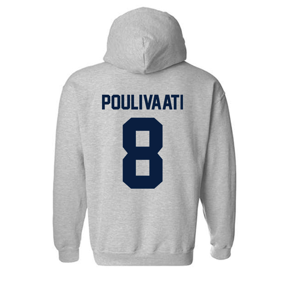 Nevada - NCAA Women's Basketball : Olivia Poulivaati - Classic Shersey Hooded Sweatshirt-1