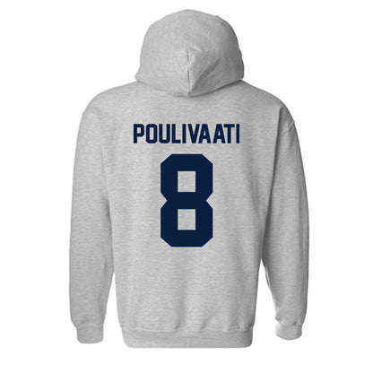 Nevada - NCAA Women's Basketball : Olivia Poulivaati - Classic Shersey Hooded Sweatshirt-1