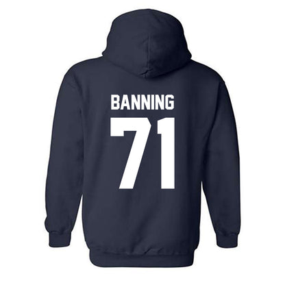 Nevada - NCAA Football : Colin Banning - Classic Shersey Hooded Sweatshirt-1