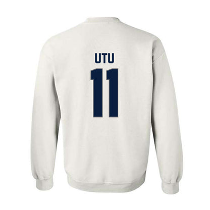 Nevada - NCAA Football : Poasa Utu - Classic Shersey Crewneck Sweatshirt-1