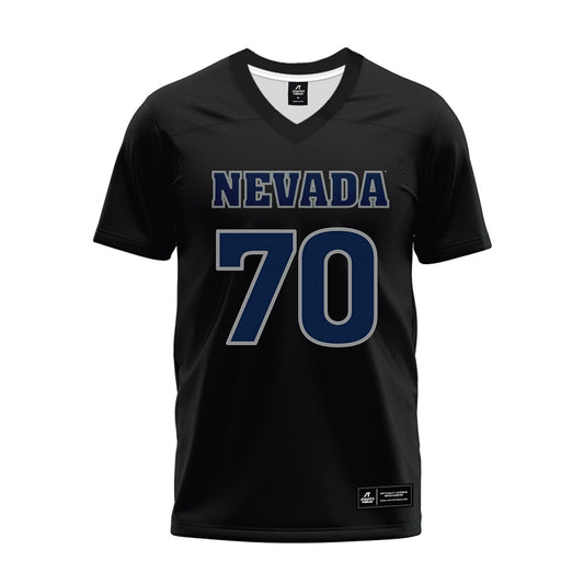 Nevada - NCAA Football : Tapuvae Amaama - Black Premium Football Jersey-0