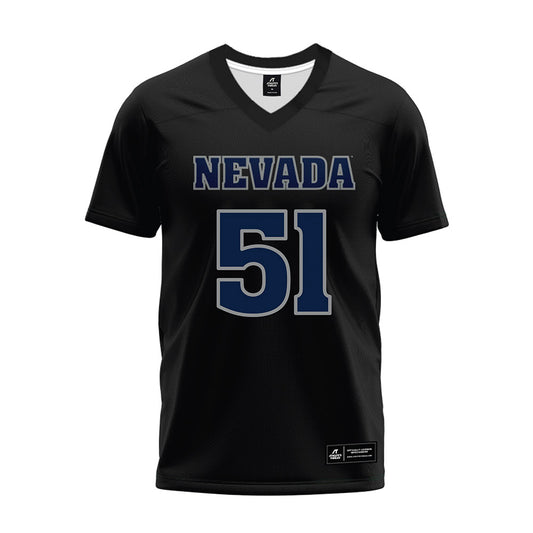 Nevada - NCAA Football : Cian Stack - Black Premium Football Jersey-0
