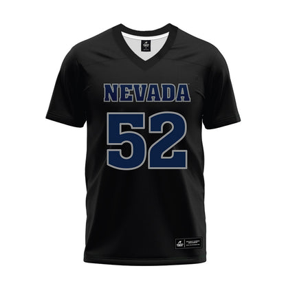Nevada - NCAA Football : Elias Justice - Black Premium Football Jersey-0