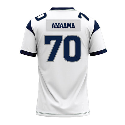 Nevada - NCAA Football : Tapuvae Amaama - White Premium Football Jersey-1