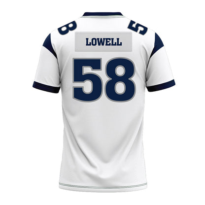 Nevada - NCAA Football : Ethan Lowell - White Premium Football Jersey-1