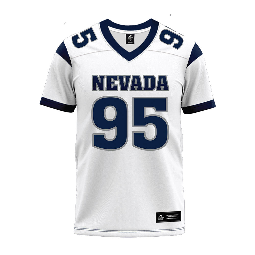 Nevada - NCAA Football : Chris Kalu - White Premium Football Jersey-0