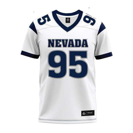 Nevada - NCAA Football : Chris Kalu - White Premium Football Jersey-0
