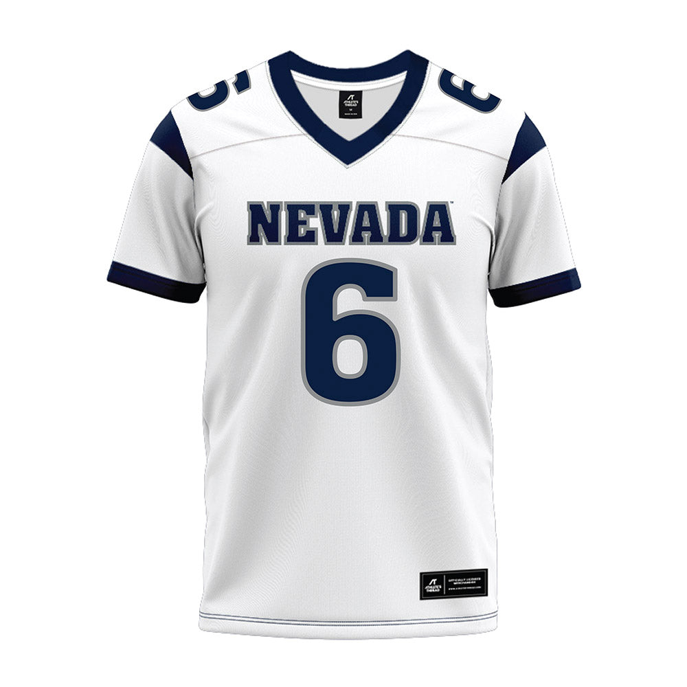 Nevada - NCAA Football : Cooper Wilson - White Premium Football Jersey-0