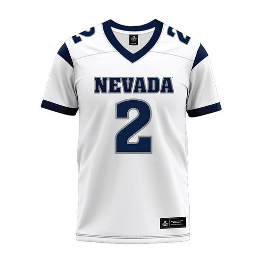Nevada - NCAA Football : Janerious Jackson - White Premium Football Jersey-0
