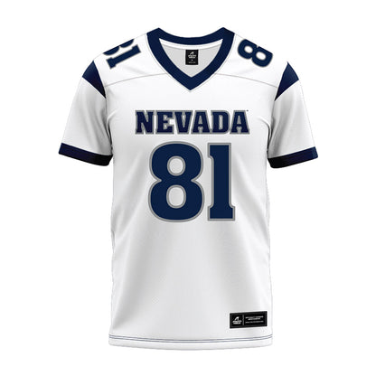 Nevada - NCAA Football : Trace Estes - White Premium Football Jersey-0