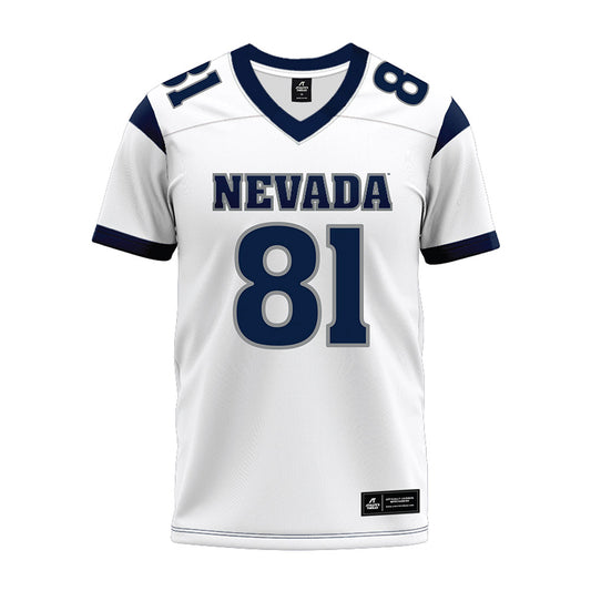Nevada - NCAA Football : Trace Estes - White Premium Football Jersey-0