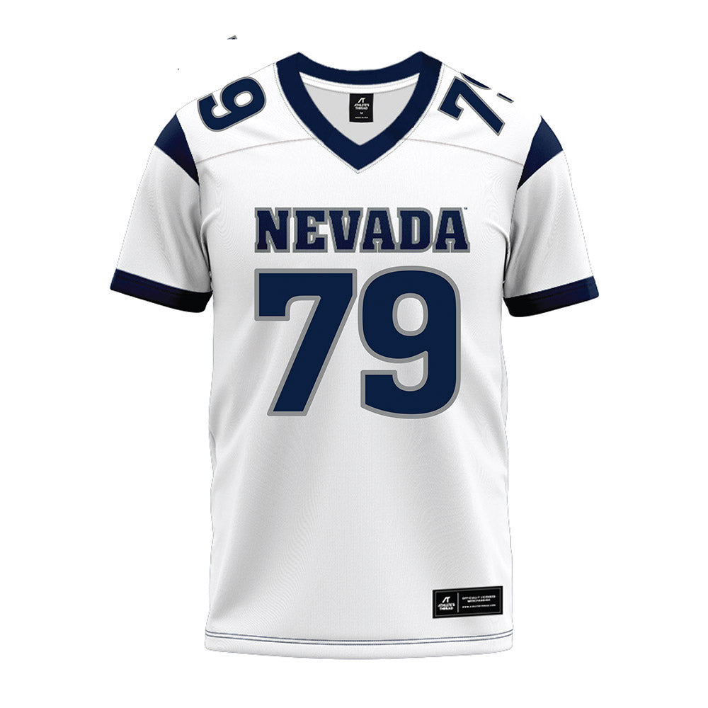 Nevada - NCAA Football : Ailama Morton - White Premium Football Jersey-0